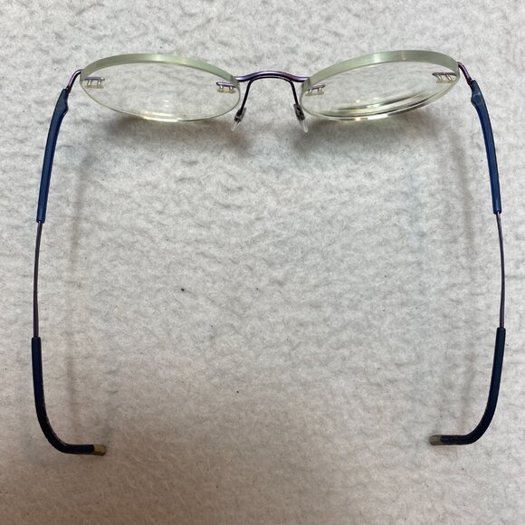 Silhouette Eyeglasses 5540/CF-45 Titan Dynamics Contour 48/19/135 Navy Blue - Picture 12 of 12